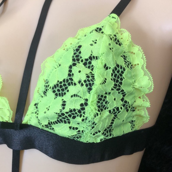 Like Green & Black Lace 2pc Bralette Set - Picture 5 of 10